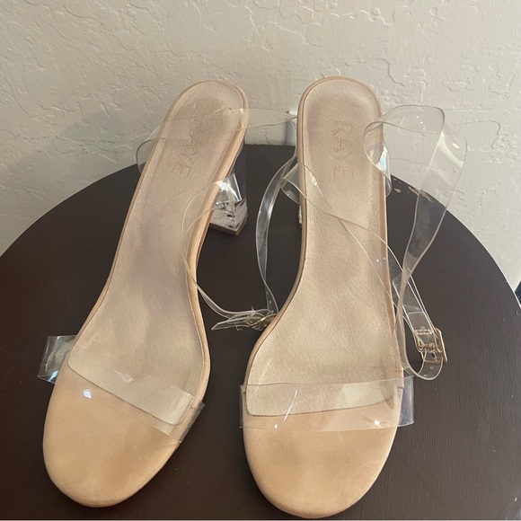 RAYE Alta Clear Lucite Heels Size 8 - Picture 6 of 9